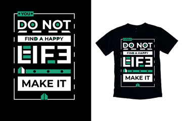 motivational quotes typography t shirt design template