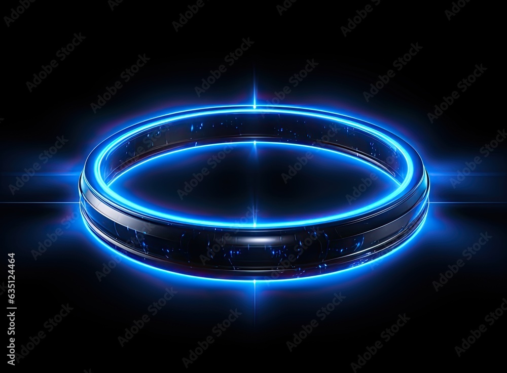 Poster beautiful colorful light effect of neon glow lights and flash. background with flying design element