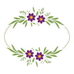 frame with flowers, floral border