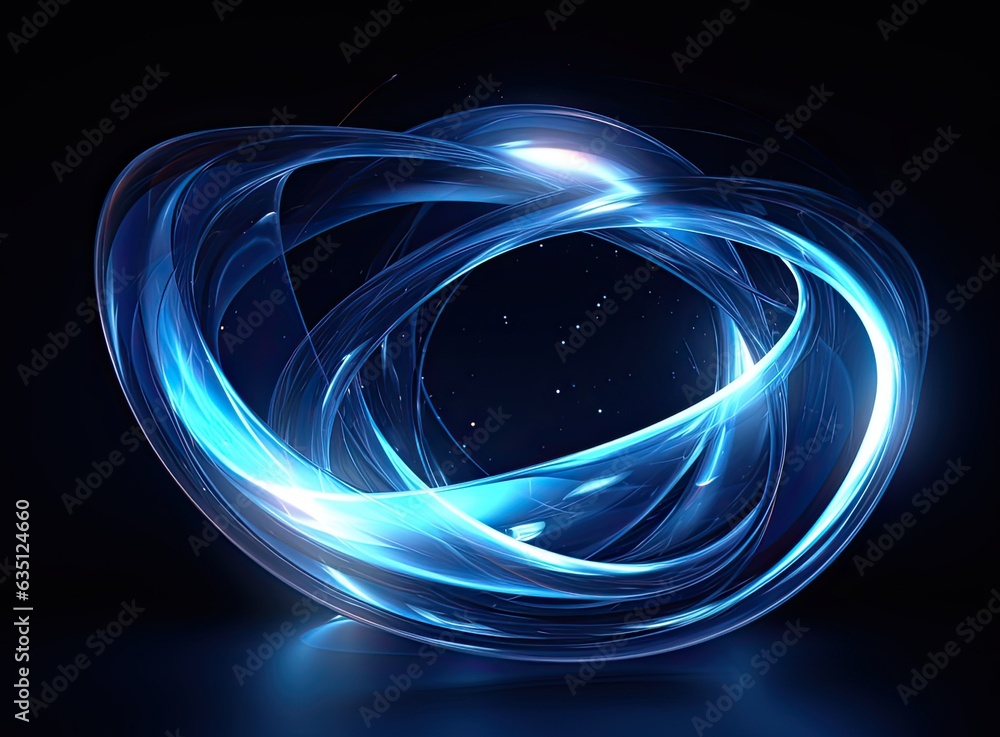 Poster beautiful colorful light effect of neon glow lights and flash. background with flying design element