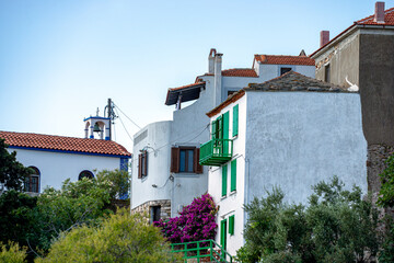 Fototapeta na wymiar houses in the old town, greece, grekland, mediterranean, EU,summer, Mats, alonisoss