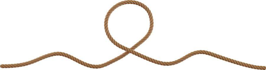 3d render rustic brown rope © Arasigner