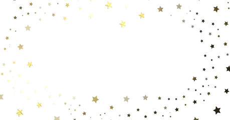 A Shimmering Rainfall: 3D Illustration Depicts a Golden Stars Cascade