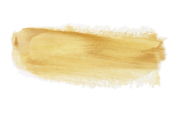 Golden Color watercolor brush vector