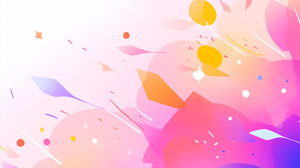 Fototapeta premium Hand-painted cartoon beautiful abstract artistic illustration background material 
