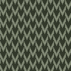 Neutral Colour Chevron Fair Isle Seamless Pattern Design