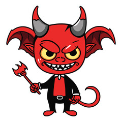 Devil vector art design