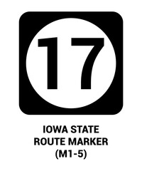 IOWA STATE ROUTE MARKER Guide sign US ROAD SYMBOL SIGN MUTCD
