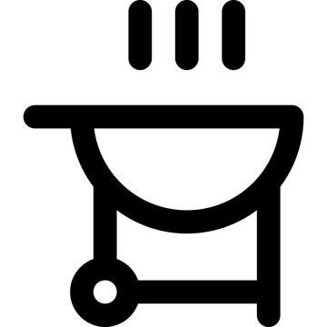 black grill cooking outdoors clip art preview