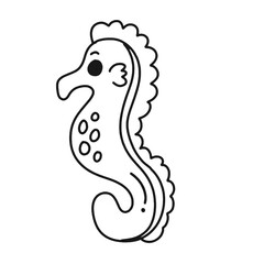 
Cute seahorse stripes, transparent fashion stripes, headband cute colorful decorative cute hand-painted seamless commonly used to decorate gift paper.