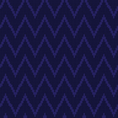 Blue Chevron Fair Isle Seamless Pattern Design