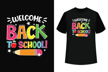 Obraz premium Back to School Teacher Shirt Women First Day of School T-Shirts Funny Teachers Gift.
