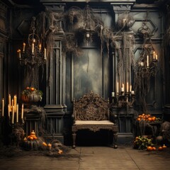Halloween backdrop gothic photography - obrazy, fototapety, plakaty