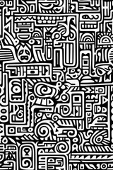 Background with doodles.