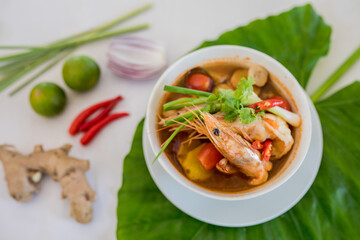 TOM YUM GOONG is a famous dish of Thailand and one of the world's top dishes.