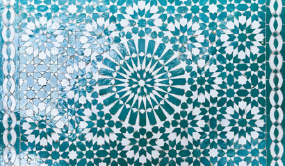 Texture of a mosaic tile surface