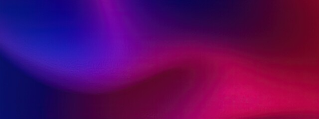 Dark blue violet purple magenta pink burgundy red abstract background. Banner. Color gradient, ombre. Wave, fluid. Bright light wavy line, spot. Neon, glow, flash, shine. Template. Rough, grain, noise