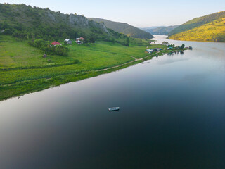Tranquil beauty of Zlatar.
Serene lake embraced by mountains.