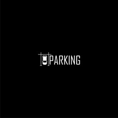 Parking logo icon isolated on dark background