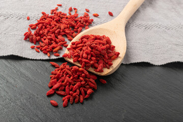 Goji Berry Pile, Lycium Barbaru, Chinese Wolfberry, Barbary Matrimony Vine Berries, Red Medlar