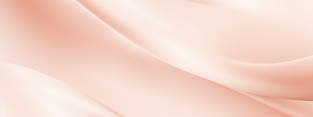 Light pale tender peach pink beige white silk satin fabric. Elegant luxury abstract background for design. Color gradient. Lines. Curtain. Drapery. Soft folds. Gentle. Template. Baby birthday, newborn