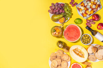 Ferragosto holiday lunch background