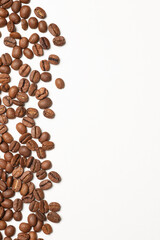 coffee beans on white background