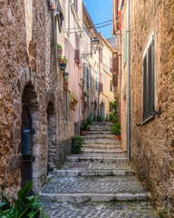 A beautiful sight in the picturesque village of Giuliano di Roma, in the Province of Frosinone, Lazio, Italy.