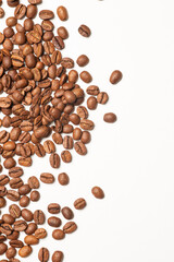 coffee beans on white background