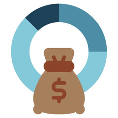 Asset Allocation icon can be used for uiux, etc