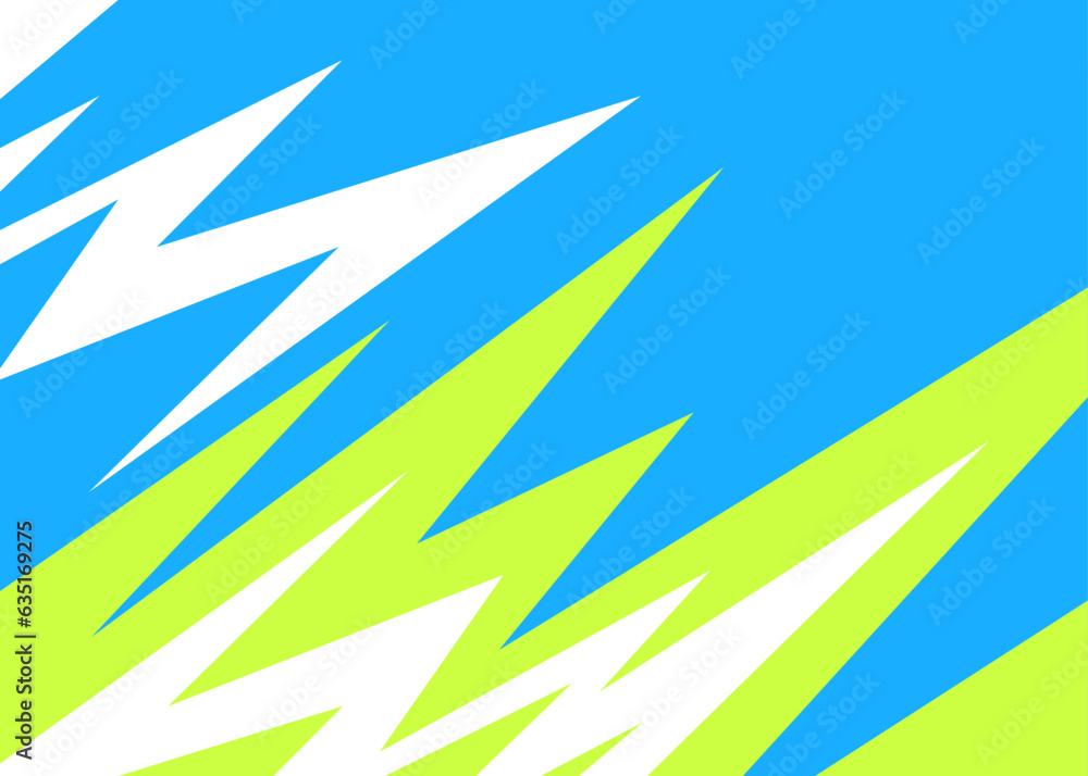 Poster abstract background with colorful zigzag line pattern