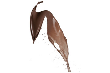 Splash chocolate 3d rendering