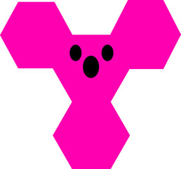 pink koala vector abstraction ausi