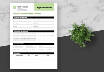 Black Green Corporate Consultant Form