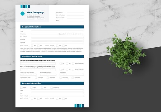 Blue Business Corporate Consultant Form
