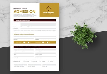 Purple Gold Admission Form