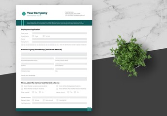 Green Multi Purpose Registration Form