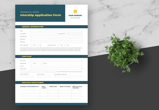Green Yellow Internship Registration Form