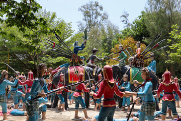 The  figure statue about thai people 