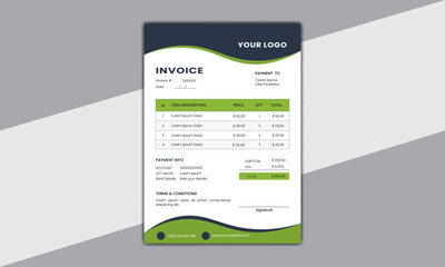 Corporate business letterhead and invoice template, Business Branding identity design template