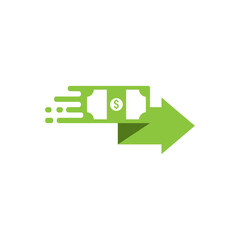 Illustration of Money Transfer Icon Design