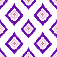 Geometric ethnic pattern seamless design for background, wallpaper, fabric, carpet,  clothing, wrapping, sarong, table cloth, shape, geometric pattern, ethnic pattern, traditional . © Boonyawadee.K