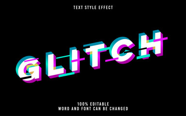 Glitch text effect