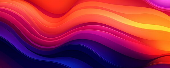 Obraz premium Colorful abstract banner, wavy multicolored background.