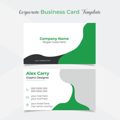 unique and eye catching professional company business card template design

