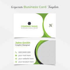 creative modern professional company business card template design
