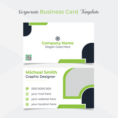 modern and clean professional company business card template design
