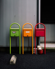 Japanese colorful mailbox