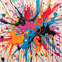 dynamic abstraction: bold brushstrokes transforming the canvas