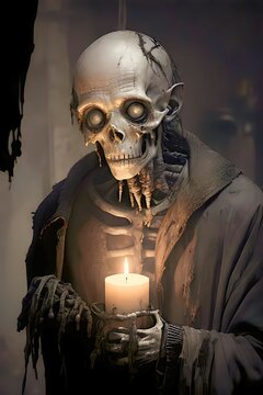 Skull and Candle 🕯️☠️